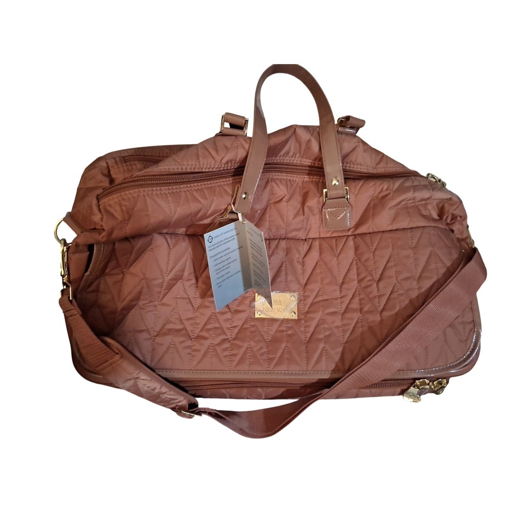 JM‎ New York Rolling Quilted Double Decker Expandable Travel Bag (6253)